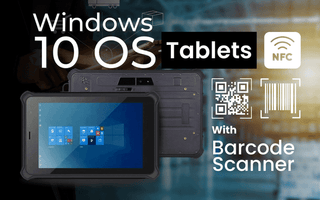 Rayoungtek Rugged Tablets with Windows 10 OS with Barcode Scanner and NFC Funcation