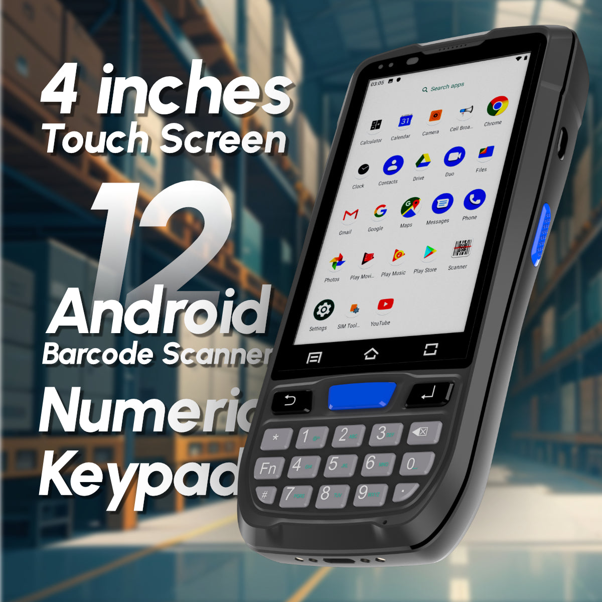 Rayoungtek N60 Rugged Mobile Computer PDA Android Barcode Scanner