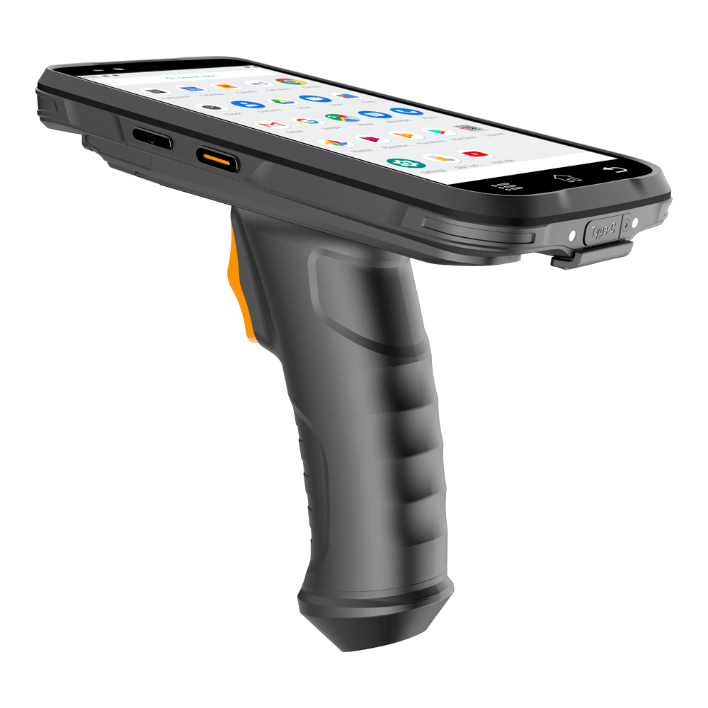Android Pistol Grip Inventory Barcode Scanner Handheld Mobile Computer ...