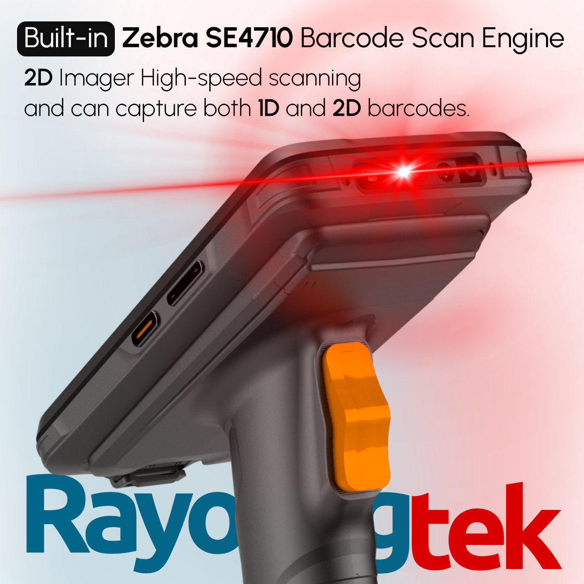 Android Pistol Grip Inventory Barcode Scanner Handheld Mobile Computer ...